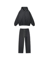 French terry with fleece zip up Sweatshirt Set 345g