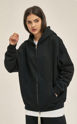 French terry with fleece zip up Sweatshirt Set 345g