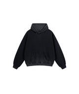 Distressed Washable Hooded Sweatshirt 430g