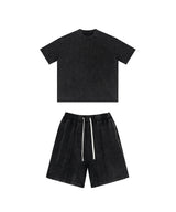 Snowflake Washed Tshirt and Shorts Set