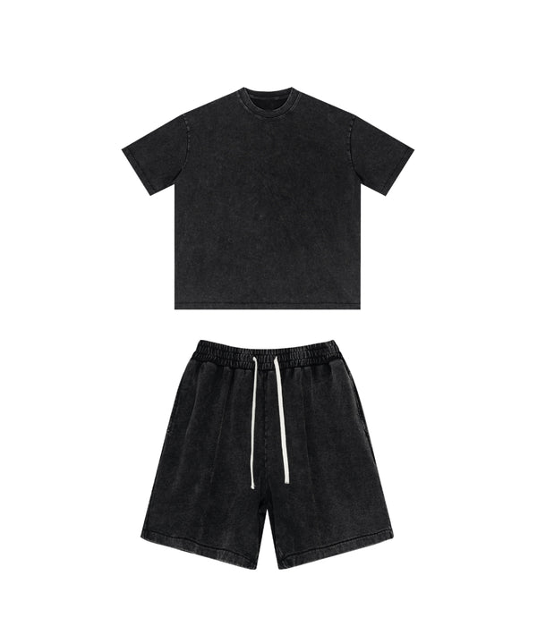 Snowflake Washed Tshirt and Shorts Set