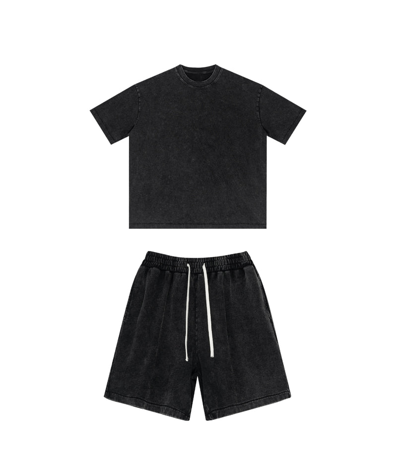 Snowflake Washed Tshirt and Shorts Set