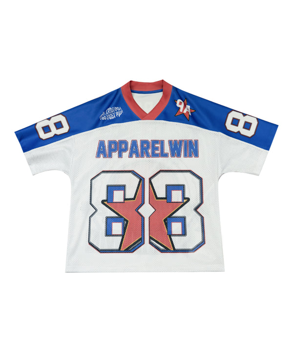 Blue White Star Jersey