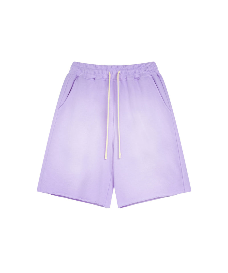 Sun Faded Wached With Distressed French Terry Shorts 360g