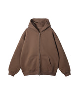 French terry with fleece zip up 345g
