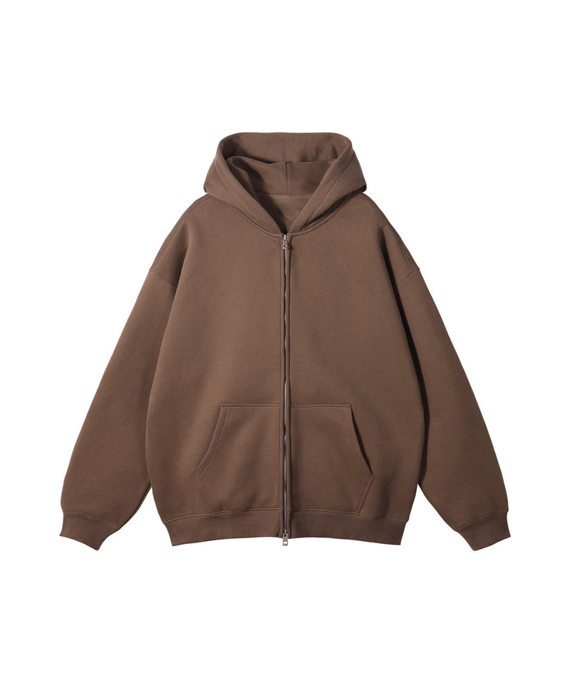 French terry with fleece zip up 345g
