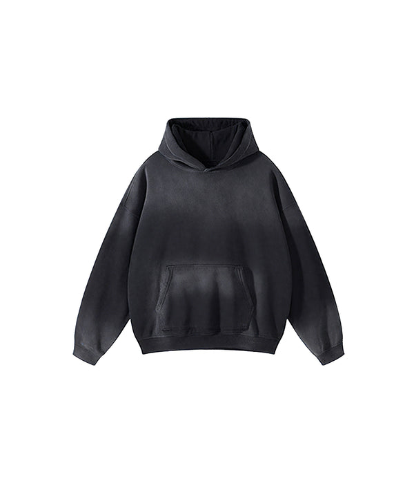 Distressed Hooded Sweatshirt 360g