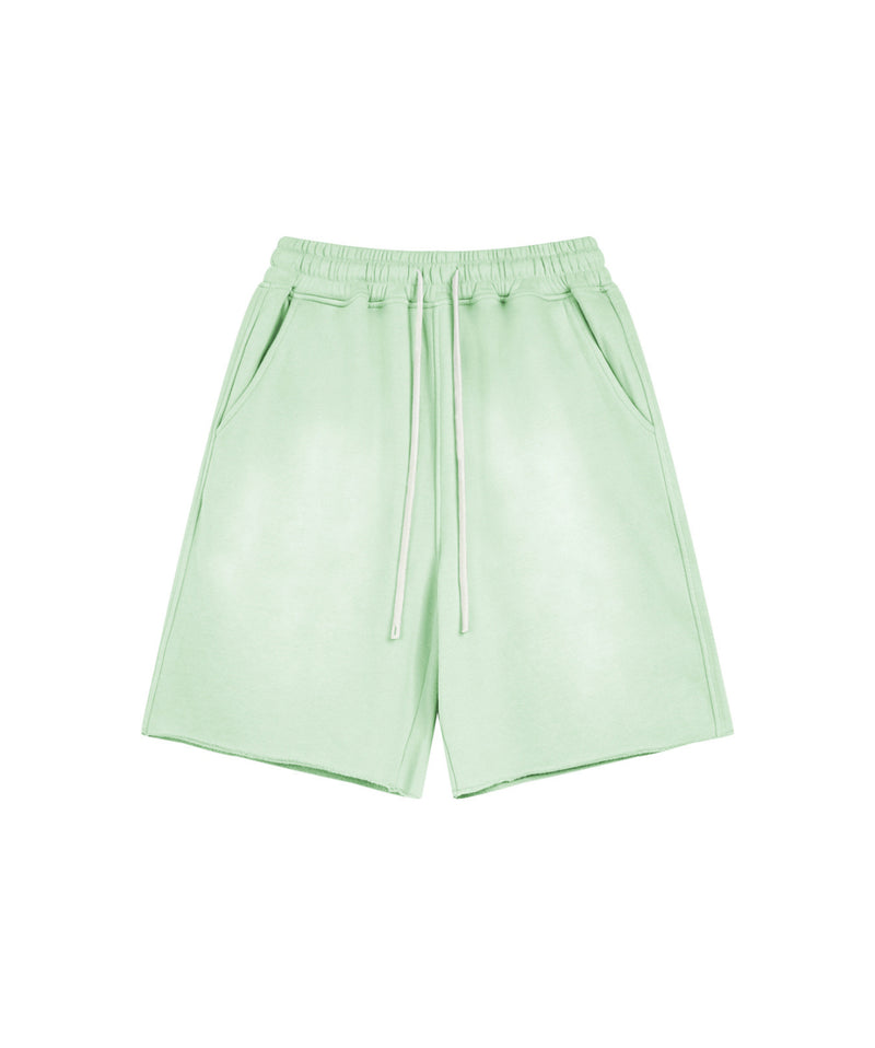 Sun Faded Wached With Distressed French Terry Shorts 360g