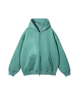 French terry with fleece zip up 345g