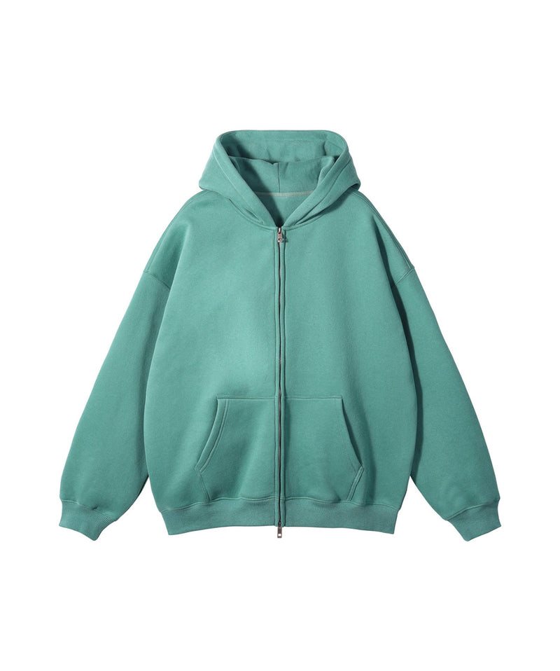 French terry with fleece zip up 345g
