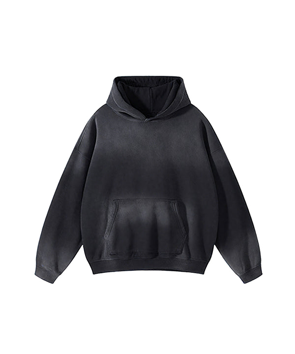 Distressed Hooded Sweatshirt 360g