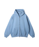 French terry with fleece zip up 345g