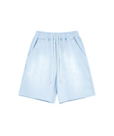 Sun Faded Wached With Distressed French Terry Shorts 360g