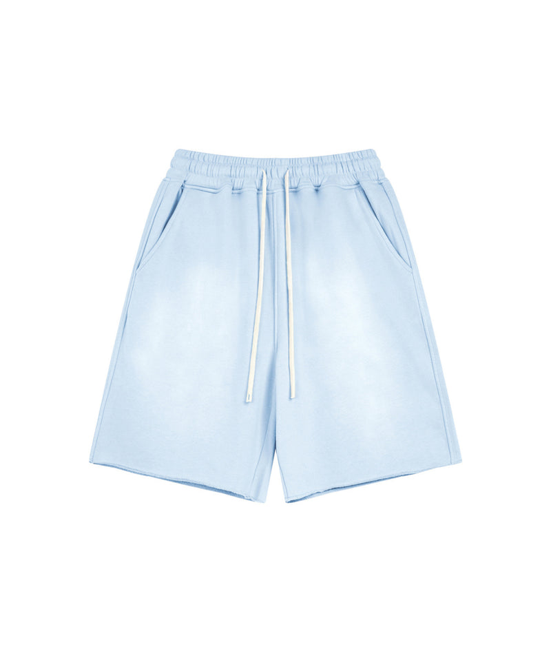 Sun Faded Wached With Distressed French Terry Shorts 360g
