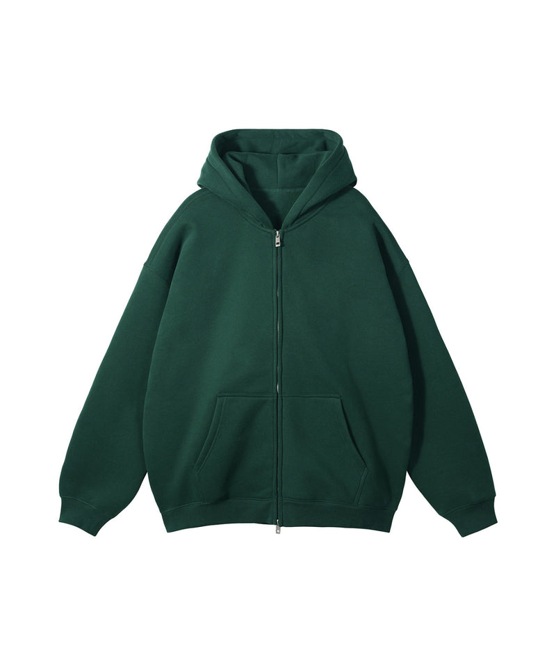 French terry with fleece zip up 345g