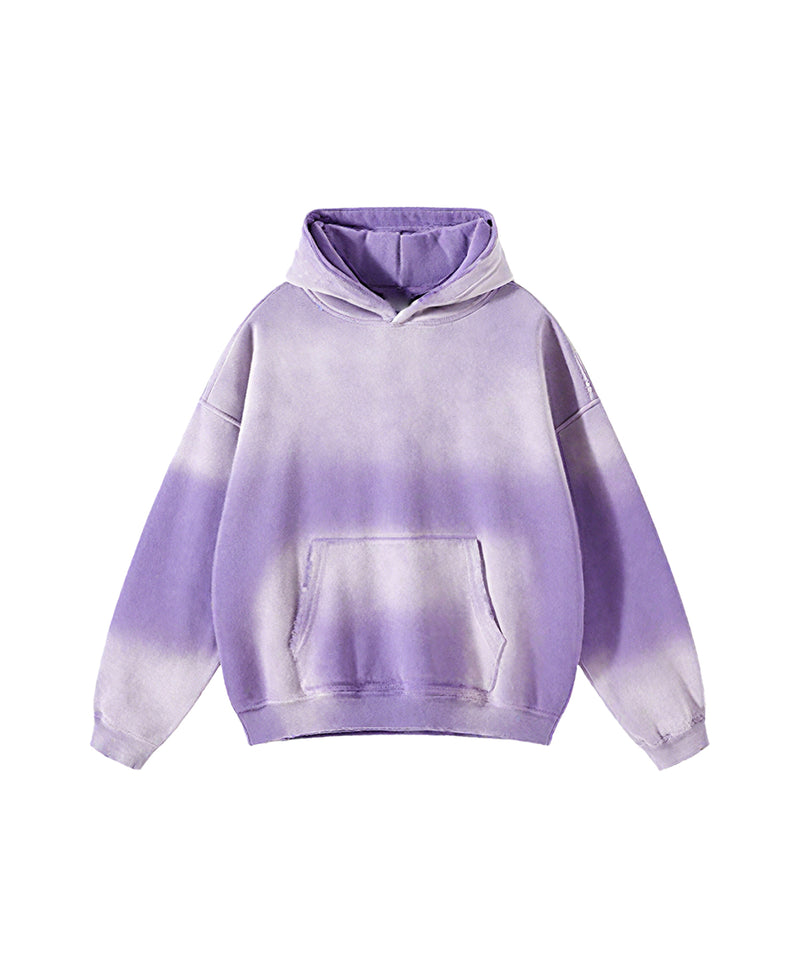 Distressed Hooded Sweatshirt 360g