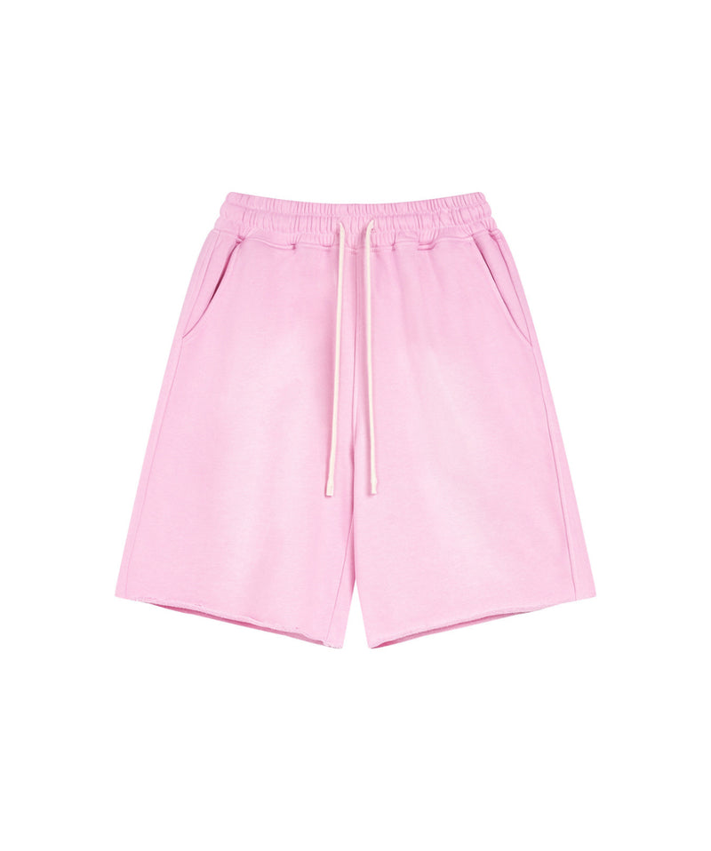 Sun Faded Wached With Distressed French Terry Shorts 360g