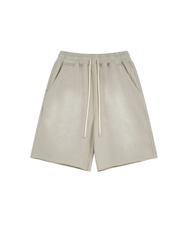 Sun Faded Wached With Distressed French Terry Shorts 360g