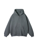 French terry with fleece zip up 345g