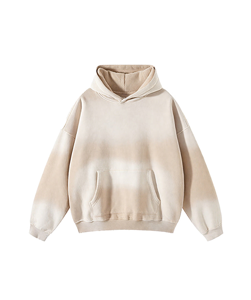 Distressed Hooded Sweatshirt 360g