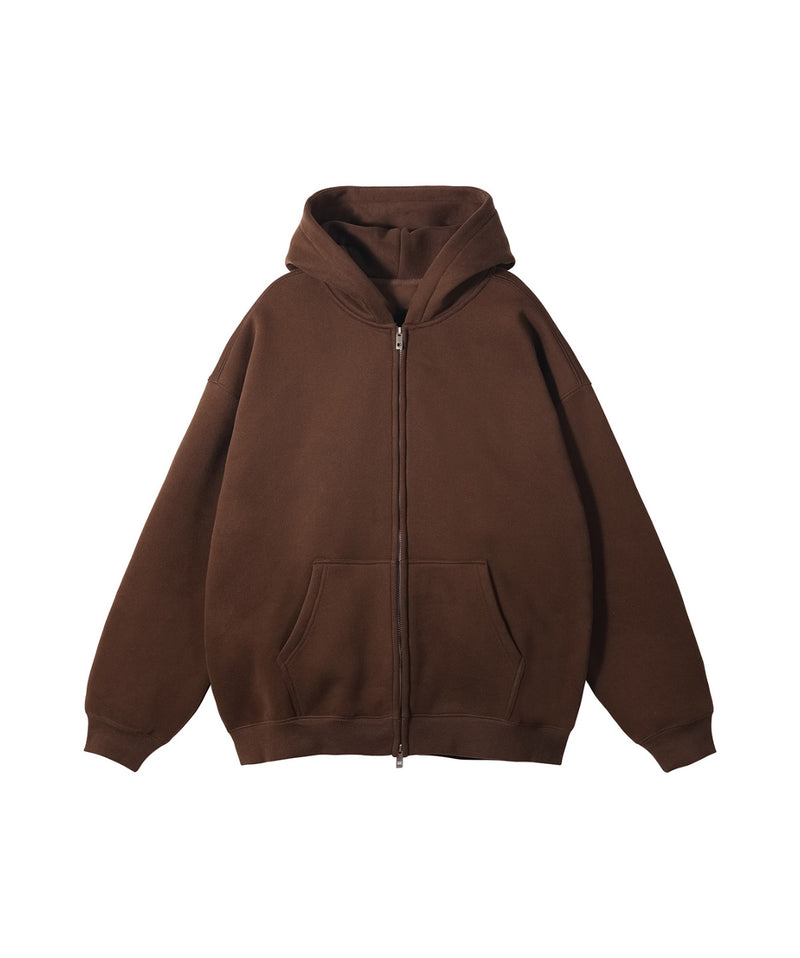 French terry with fleece zip up 345g