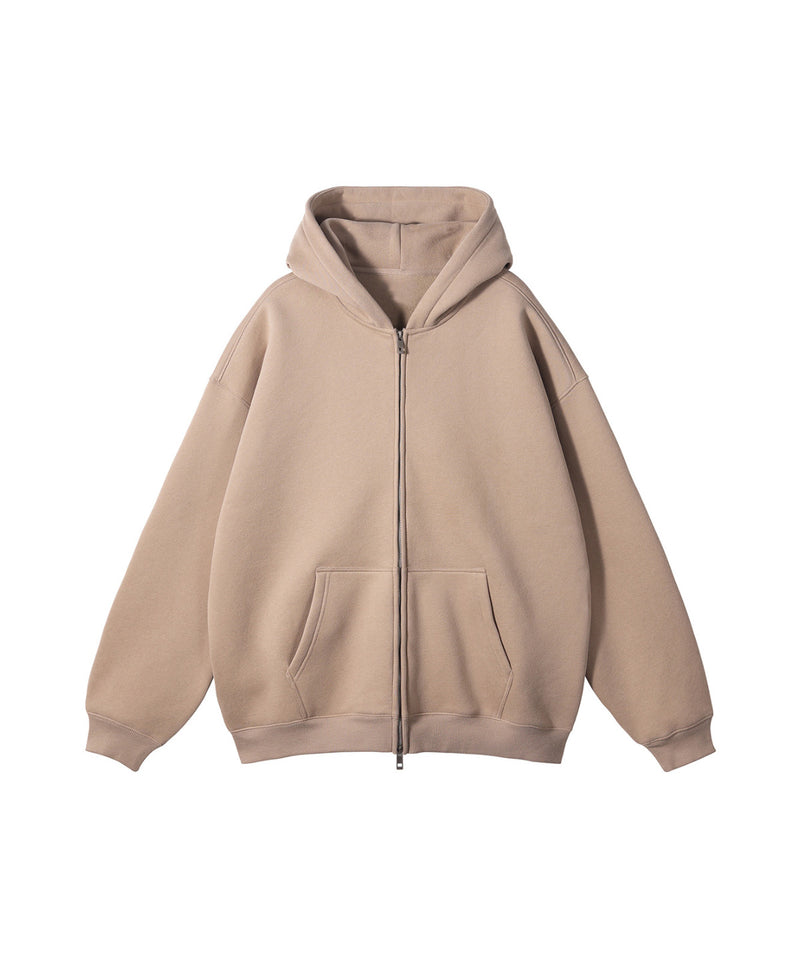 French terry with fleece zip up 345g