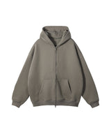 French terry with fleece zip up 345g