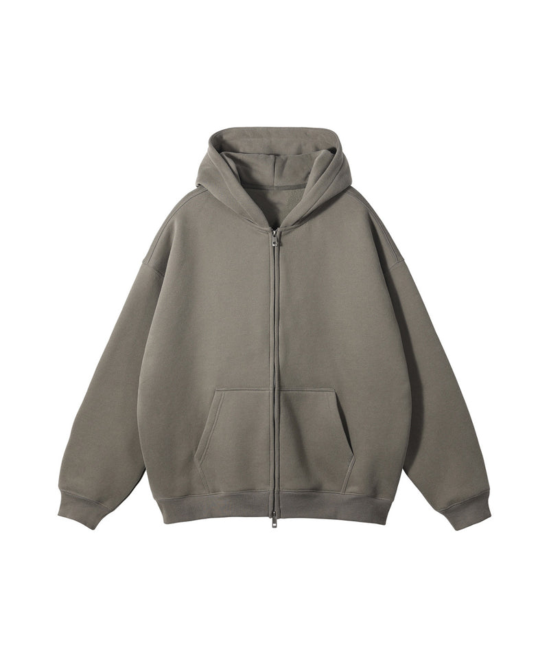 French terry with fleece zip up 345g