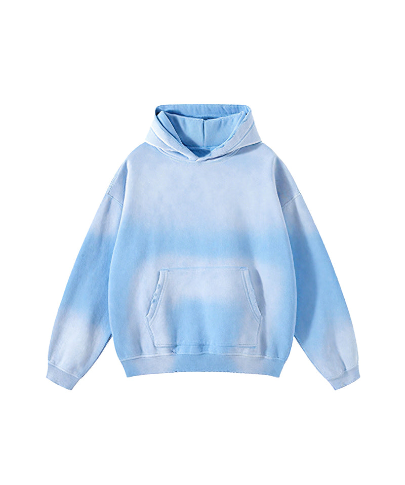Distressed Hooded Sweatshirt 360g