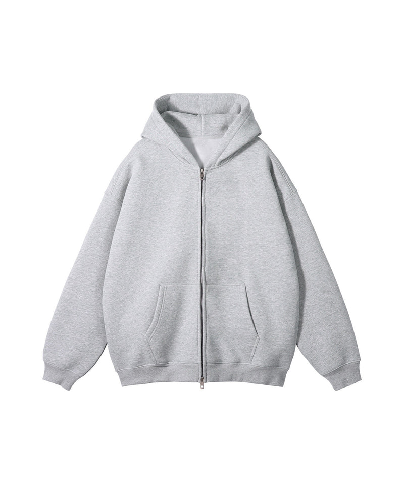 French terry with fleece zip up 345g