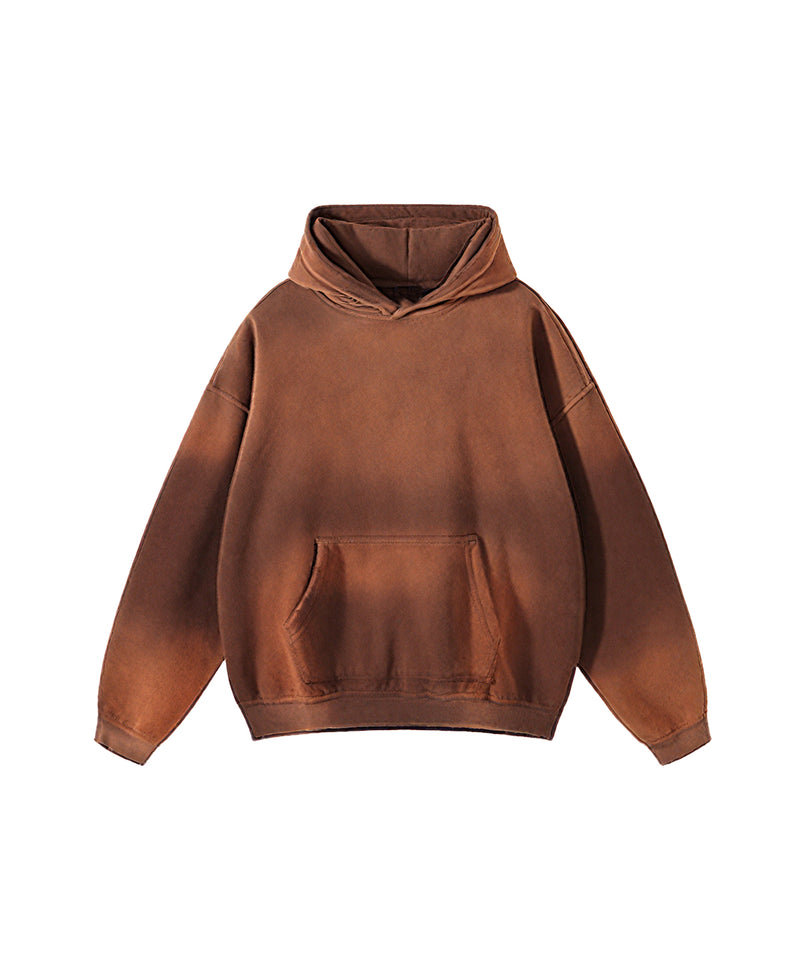 Distressed Hooded Sweatshirt 360g