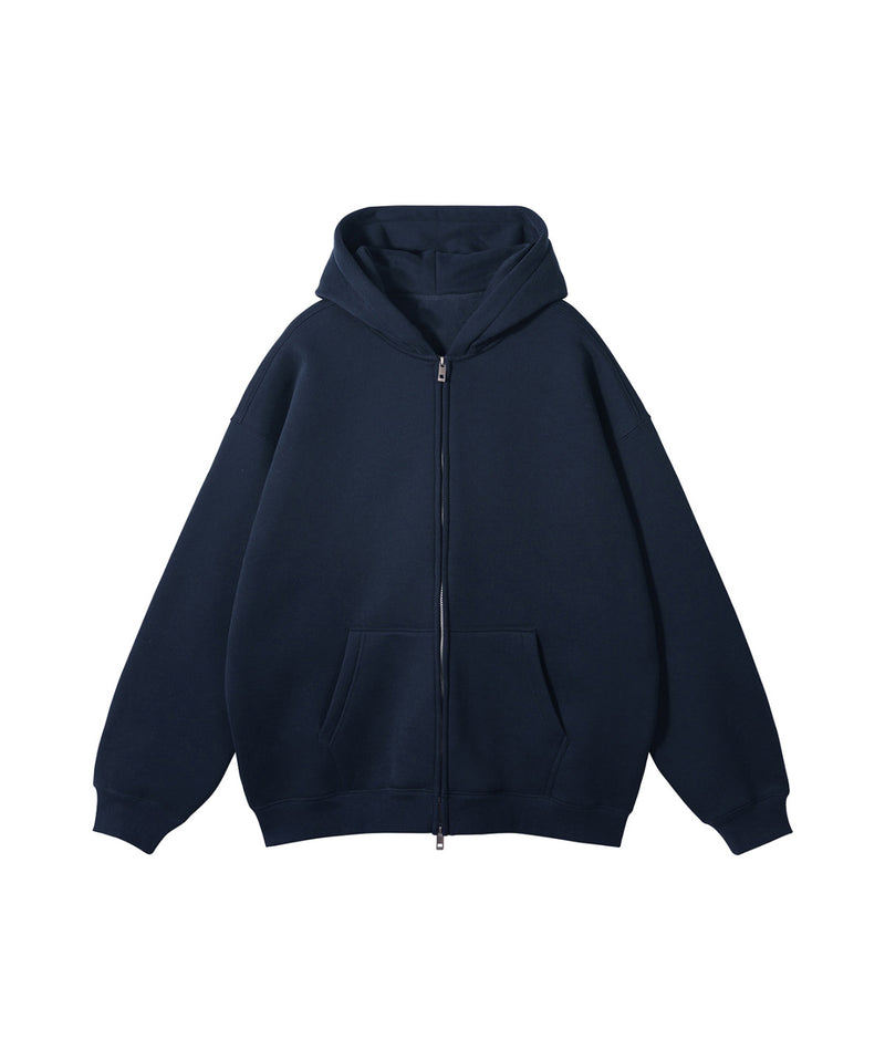 French terry with fleece zip up 345g