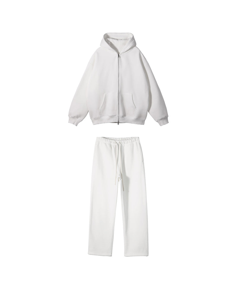 French terry with fleece zip up Sweatshirt Set 345g