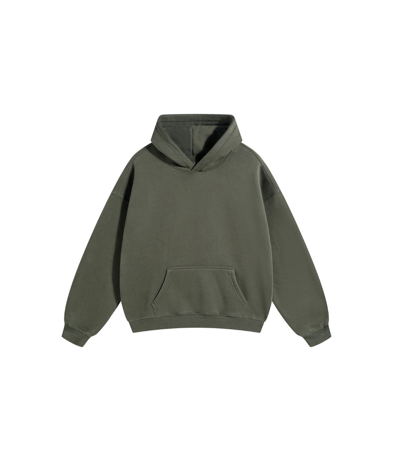 French terry with fleece hoodie 345g