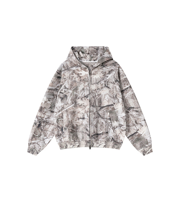 Push camouflage zipper hoodie