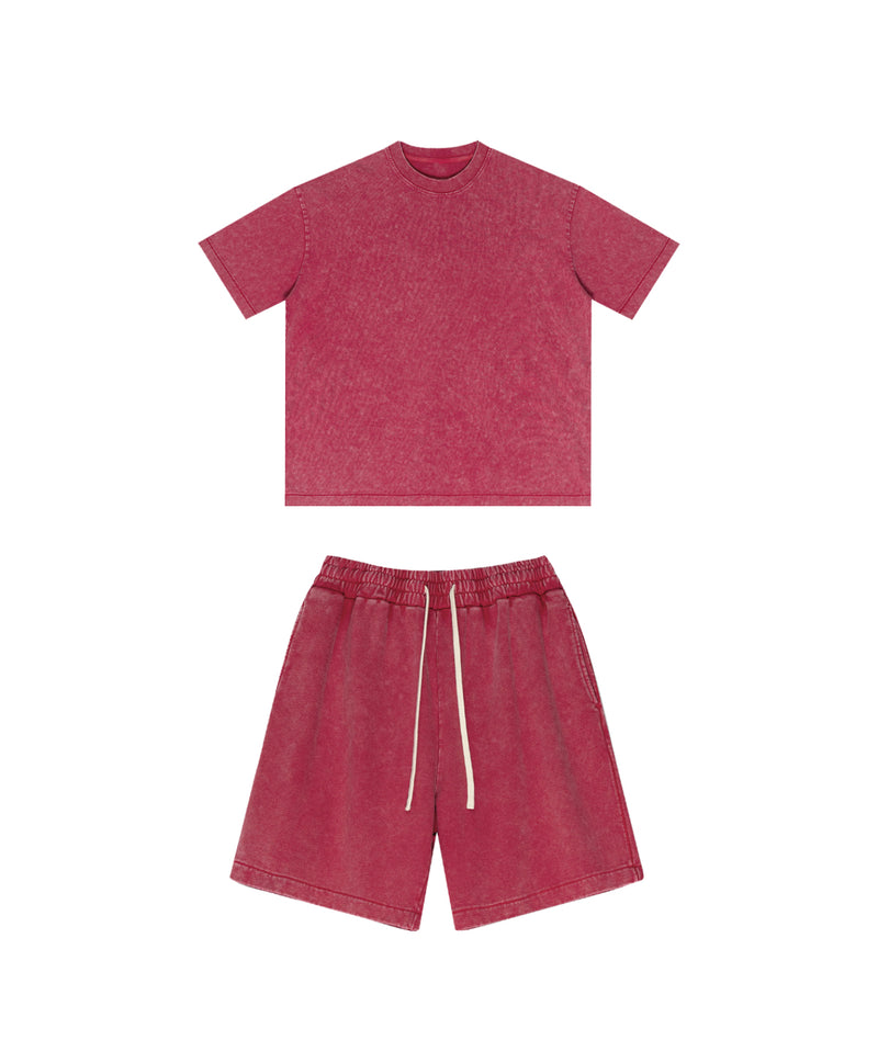 Snowflake Washed Tshirt and Shorts Set