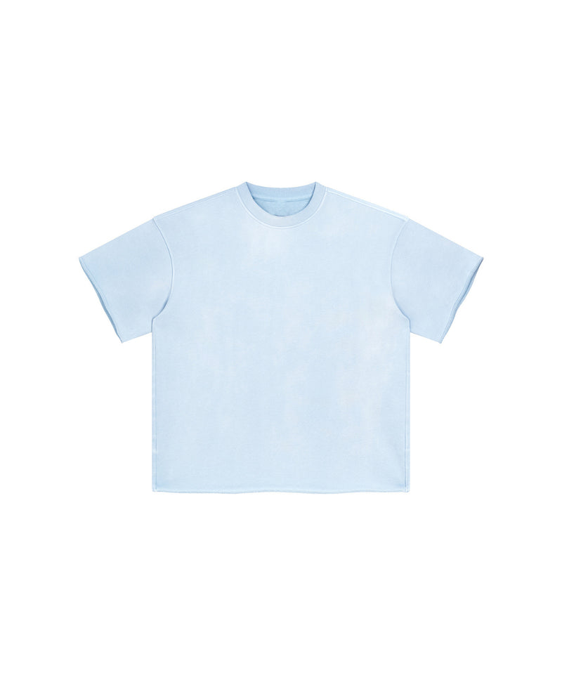 Sun Faded Wached With Distressed French Terry T-shirt 360g