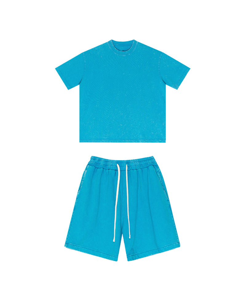 Snowflake Washed Tshirt and Shorts Set