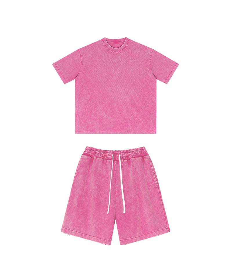 Snowflake Washed Tshirt and Shorts Set