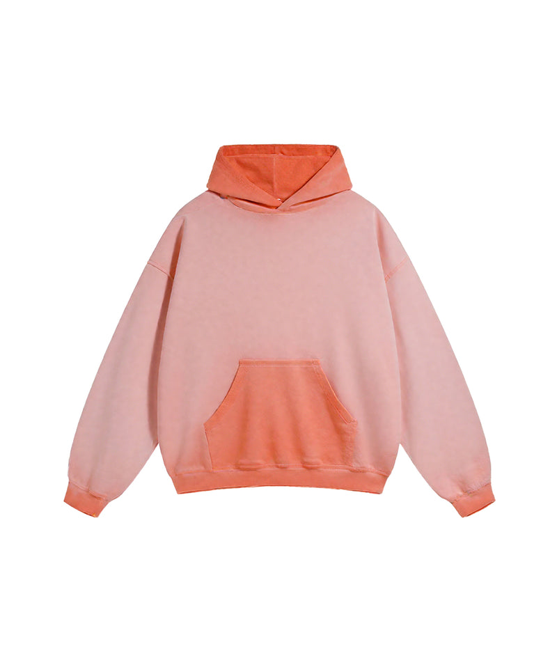 Distressed Washable Hooded Sweatshirt 430g