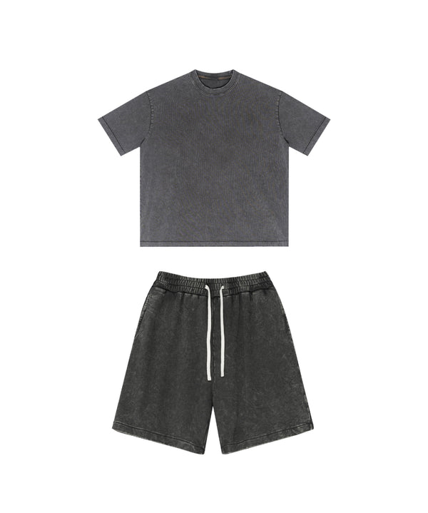 Snowflake Washed Tshirt and Shorts Set