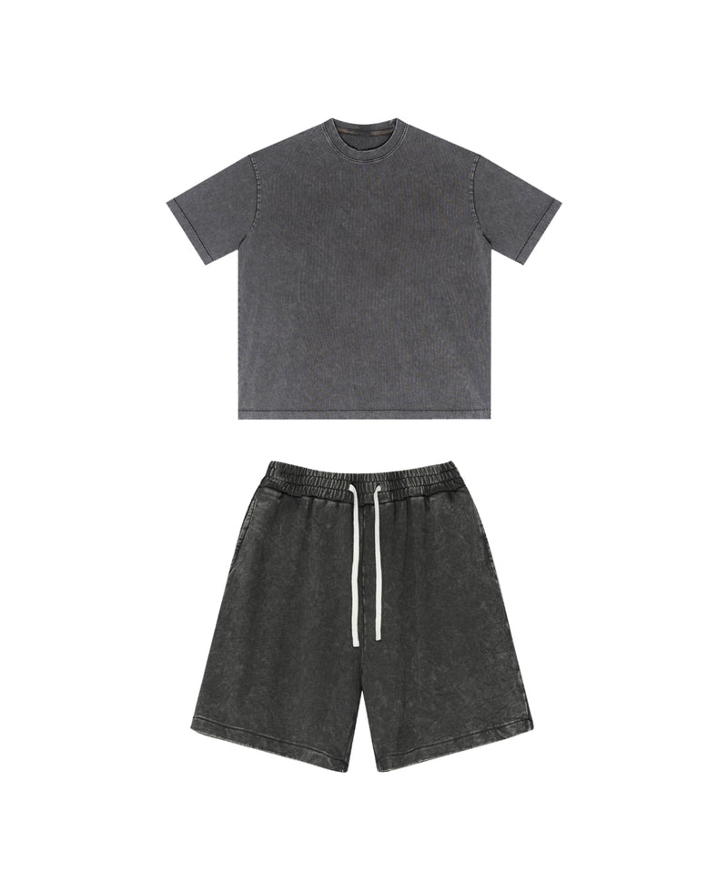 Snowflake Washed Tshirt and Shorts Set