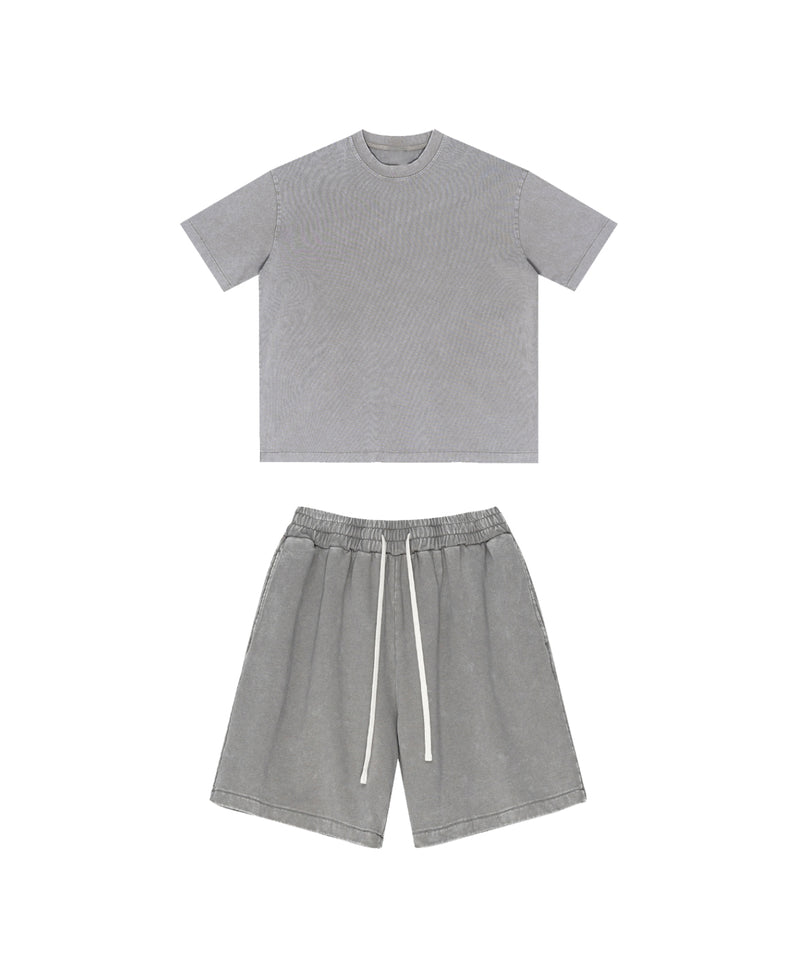Snowflake Washed Tshirt and Shorts Set