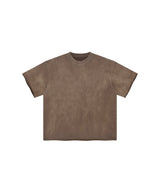 Sun Faded Wached With Distressed French Terry T-shirt 360g