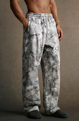 Plush desert camouflage trousers