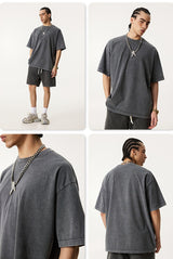 Snowflake Washed Tshirt and Shorts Set