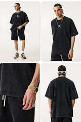 Snowflake Washed Shorts 330g