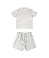 Heavyweight Basic  T-shirt and Shorts Set
