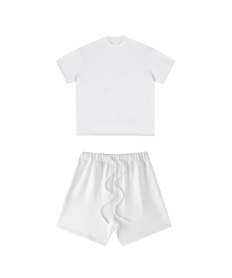 Heavyweight Basic  T-shirt and Shorts Set