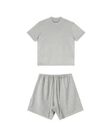 Heavyweight Basic  T-shirt and Shorts Set